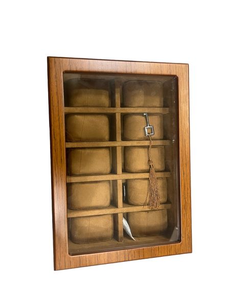 Luxury 10 Slots Watch Display Box Brown - 31x23x10