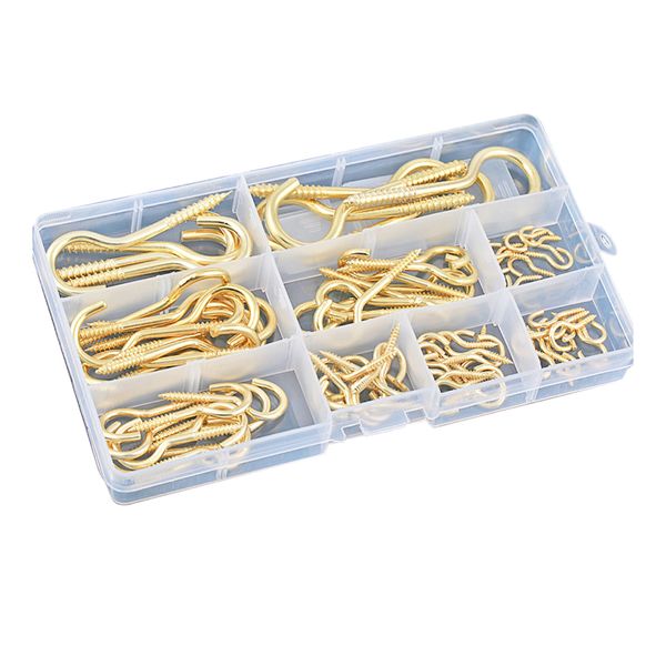 Home Tools Copper-plated Zinc Question Mark Hook Screw Set