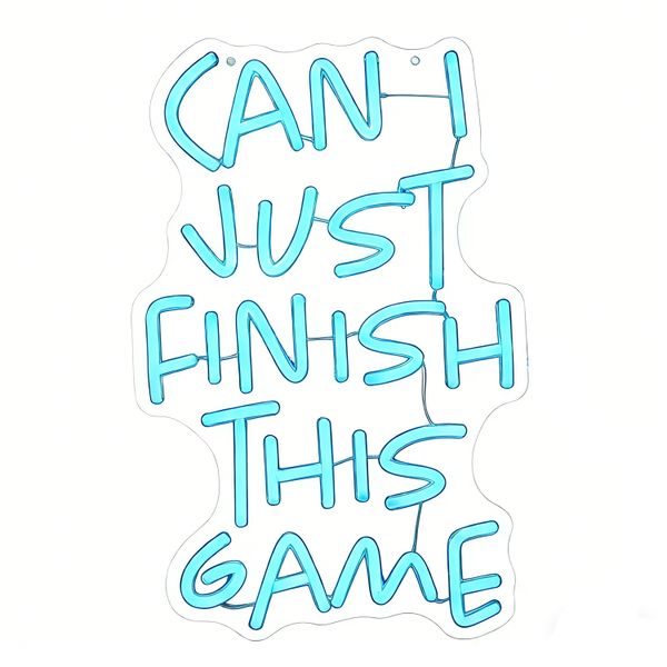 Game Letter Neon Sign, Blue Gamer Neon Light for Gaming Room Decor