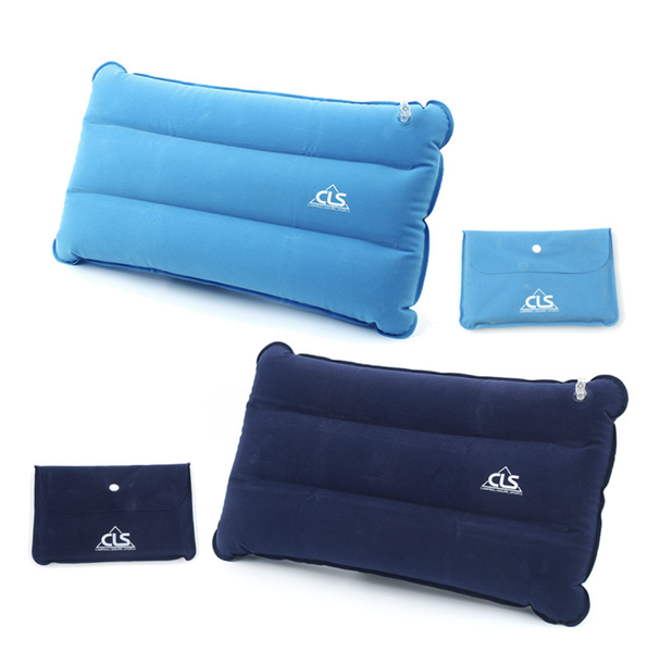 2 Pieces Air Cushion Pillows Outdoor Camping Folding Square lnflatable Pillows