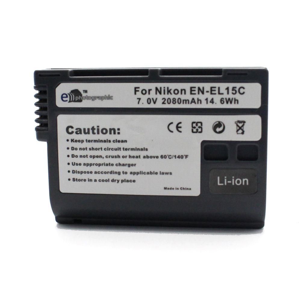 E-Photographic 2080 mAh Lithium Battery for Nikon DSLR & Mirrorless EN