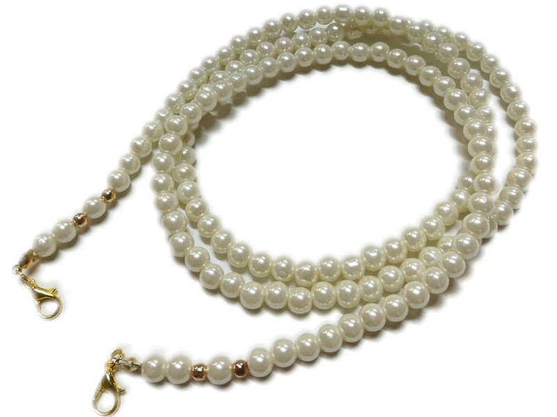 Bead Cool - Mask holder - Glass Pearl - 86cm