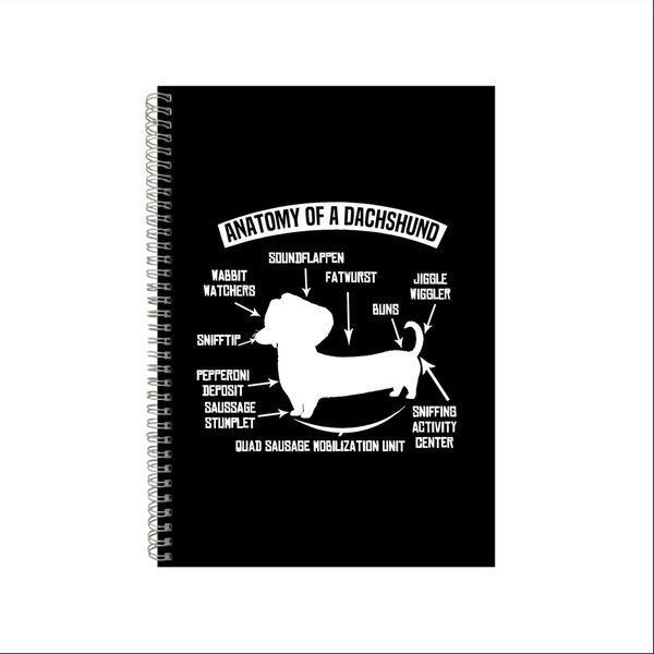 Dachshund Notebook Dog Gift Idea Writing Book A4 Notepad Pad 22