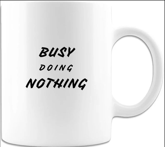 Busy Doing Nothing Birthday Christmas Colleague Office Gift Mug