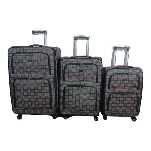 3 Piece Travel luggage Spinner- Fabric