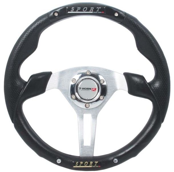 350mm PVC Steering Wheel. Black