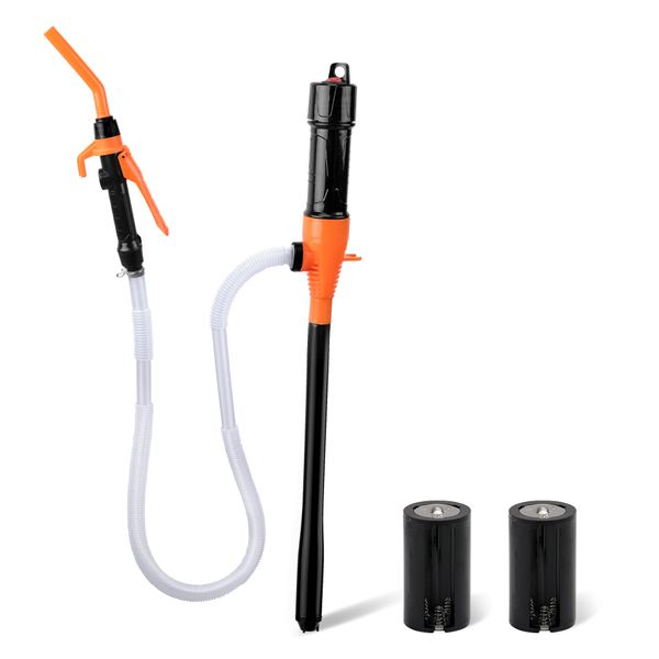 Electric Oil Pump, Battery Type Car Siphon Infusion Pump with Gun Nozzle