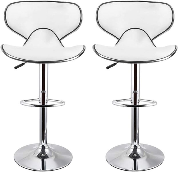Bar /Kitchen Counter Stools - Set of 2 - White Colour