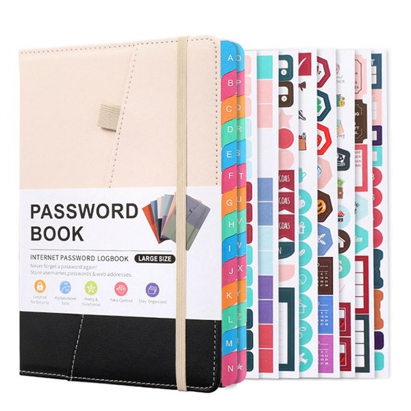 Password Keeper Book with Alphabetical Tabs for Seniors, D