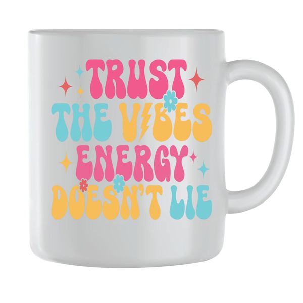Vibes Coffee Mugs for Men Women Motivational Sayings Graphic Cups Gift 216