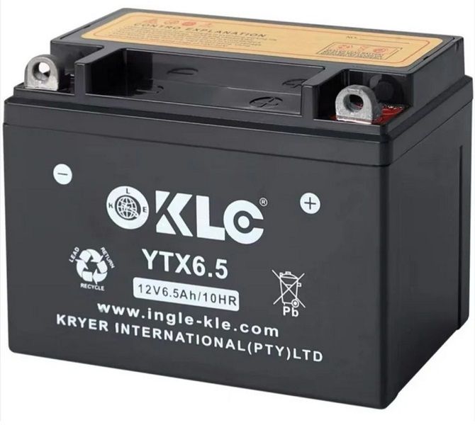 Rechargeable Sealed Lead Acid YTX6.5 12V 6.5Ah Batteries