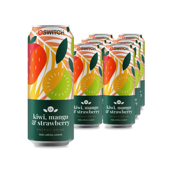 Switch Energy Kiwi, Mango &amp; Strawberry ( 6 x 500ml )