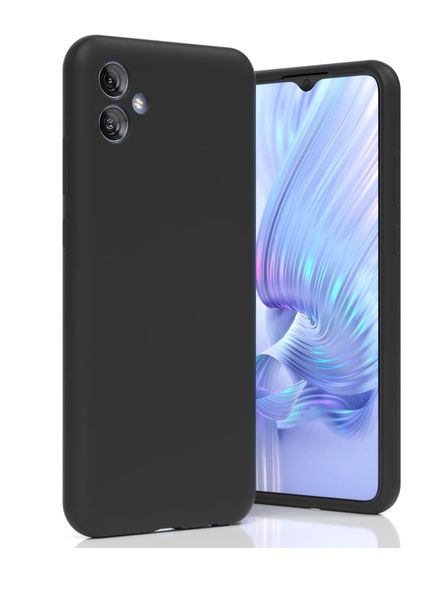 Liquid Silicone Back Case For Samsung Galaxy A04E - Black