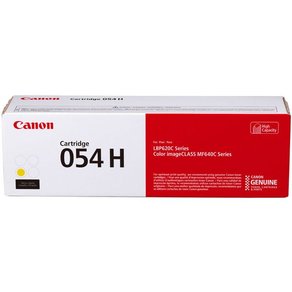 Canon 054H Original Yellow High Capacity Toner Cartridge
