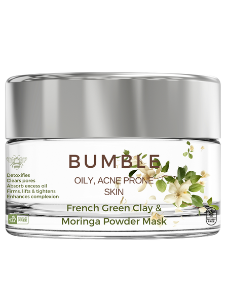 French Green Clay &amp; Moringa Powder Mask
