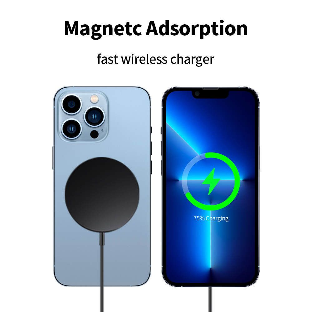 Black) Fast Wireless Charger for all iPhone 12,13,14 Models Shop