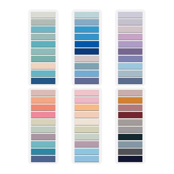 1200Pcs Page Markers,Morandi Sticky Note Tabs Colored Book Flags