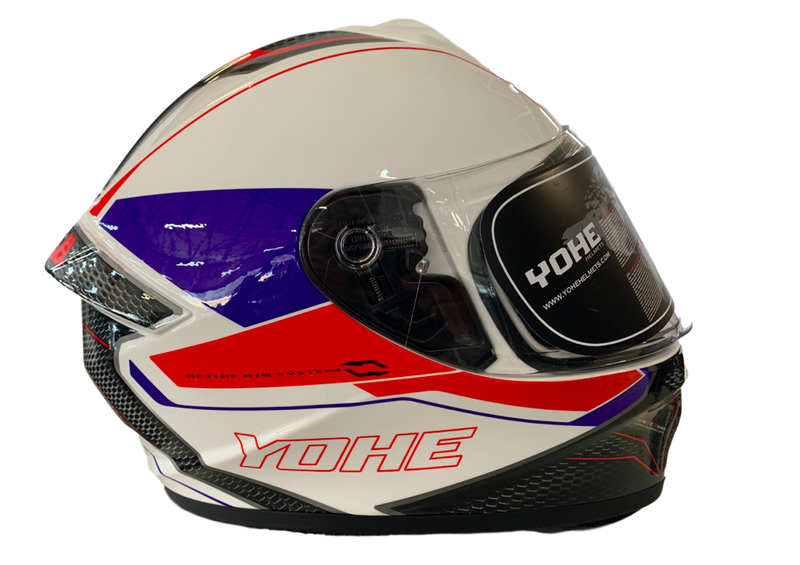 YOHE 977 10# White/Blue Helmet