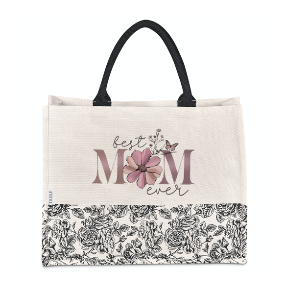 Floral Bag - Best Mom Ever