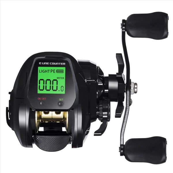 Electronic Baitcasting Fishing Reel Led Screen High Speed Right