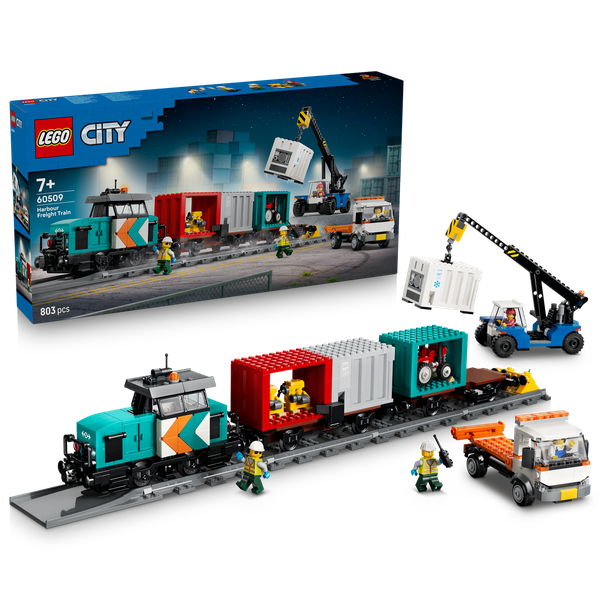 LEGO® City Harbour Freight Train with Crane &amp; Truck - 60509