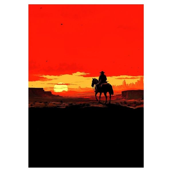 Red Dead Sunset - A1 Poster