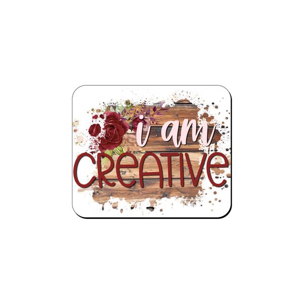 Mouse Pad - I Am Creative White