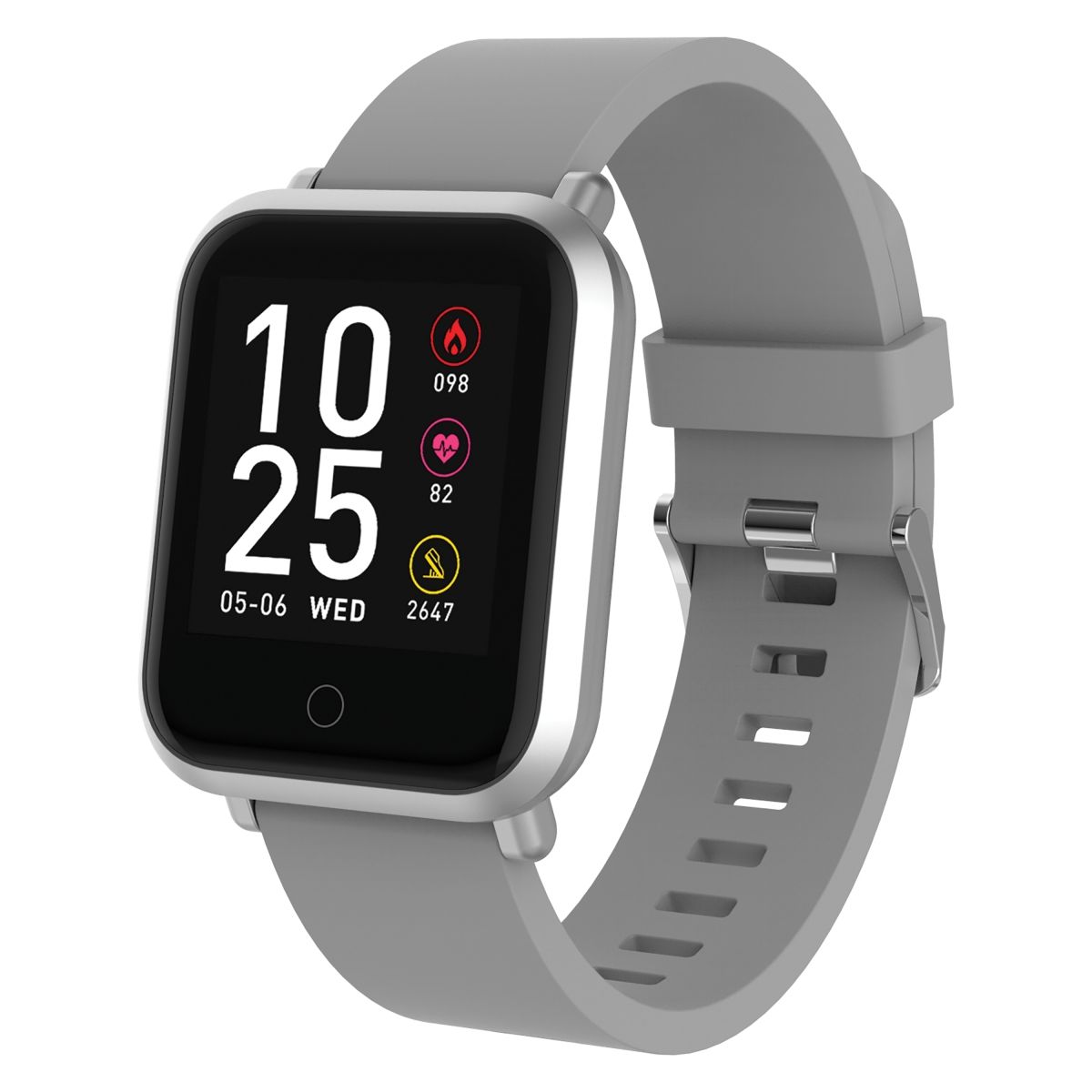 Volkano Smart Watch for Fitness with Heart Rate Monitor - Silver Serene ...