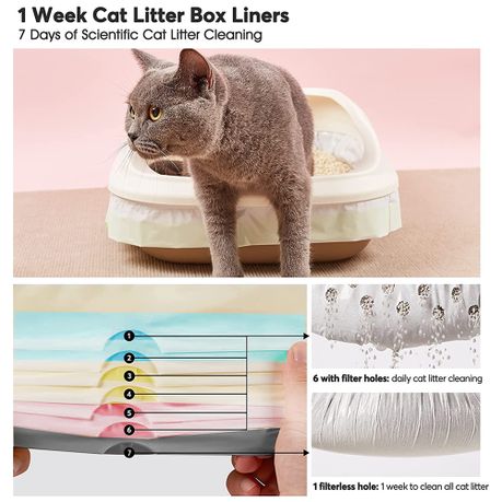 Litter box liners with holes best sale