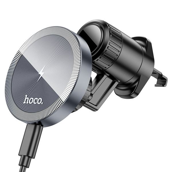 Hoco HW6 15w Wireless Fast Charge Magnetic Suction Car Air Vent Holder