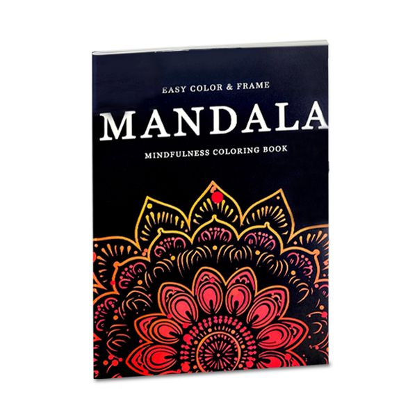 MANDALA Coloring Book - 160G A4 | Stress-Relief Mandala Art Q13