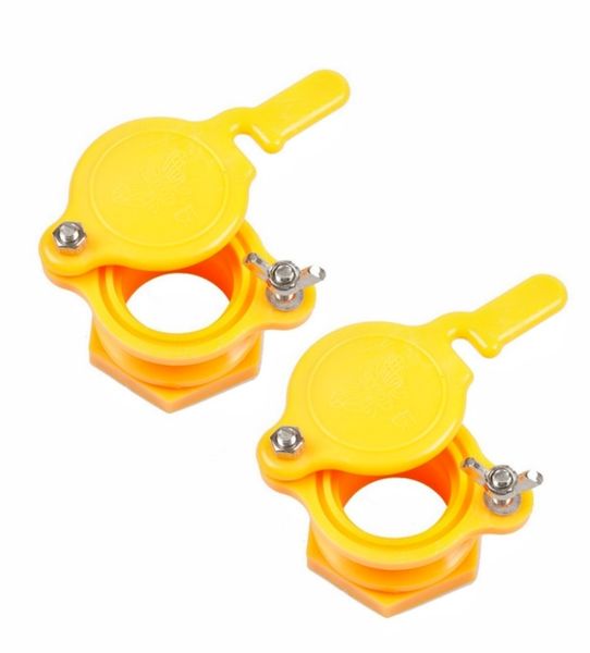 2PCS Durable Honey Gate Valve, Honey Extractor Tap, Anti-leakage Nut Design