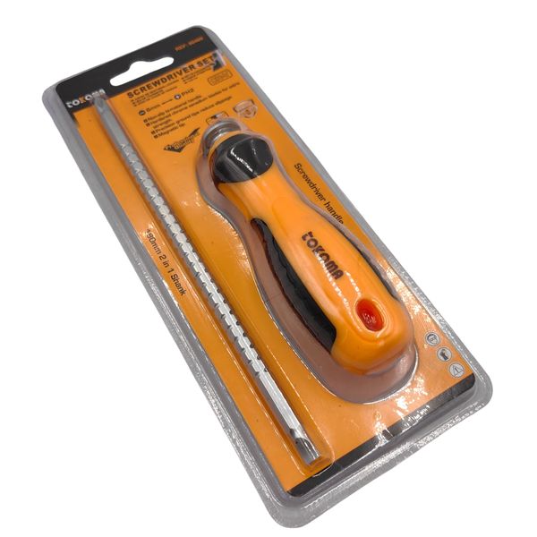 Tokoma Screwdriver Set with 180mm 2-in-1 Shank