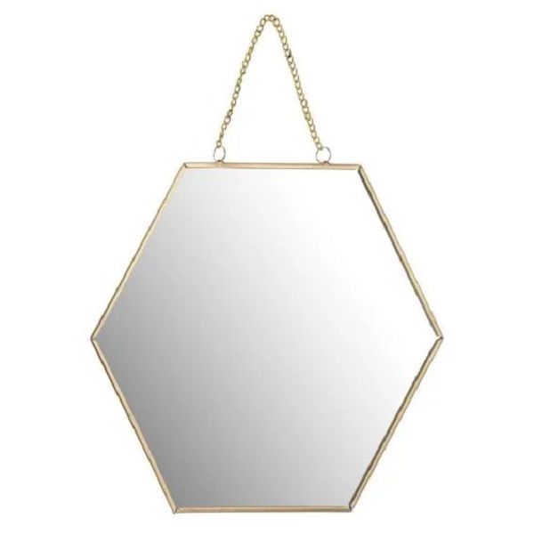 Gold Hexagonal Mirrors