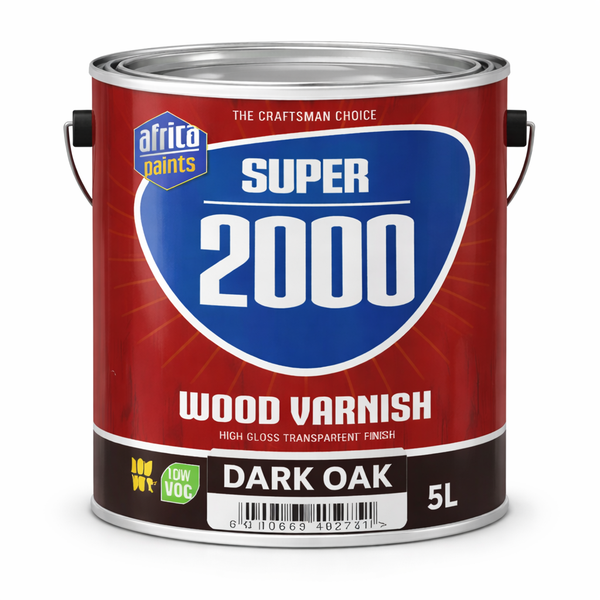 African Paint Super 2000 Dark Oak Wood Varnish 5L