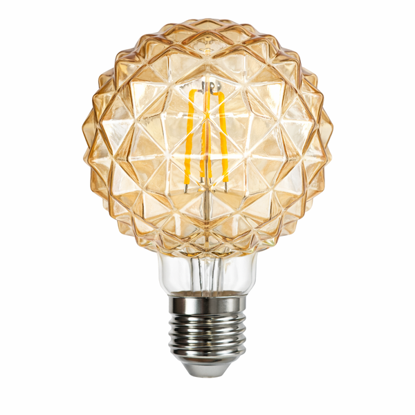 Dr Light LED Filament Bulb Pineapple Shape E27 4W Warm White Decorative