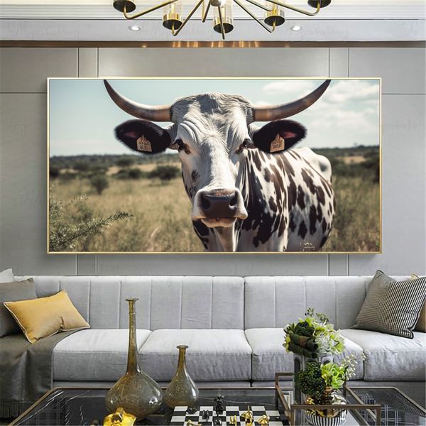 Canvas Wall Decor - Nguni Cow Close - 0548