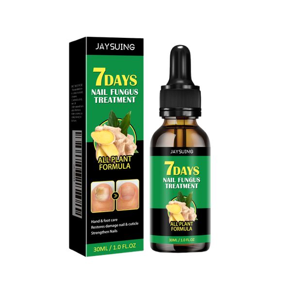 Anti-Fungal Ginger Nail Repair Solution for Damaged Toenails and Fingernail