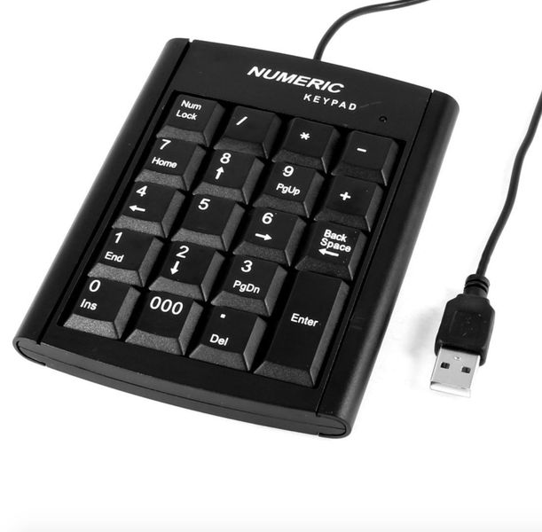 Tuff-Luv Mini Numeric Keypad USB Wired - Black