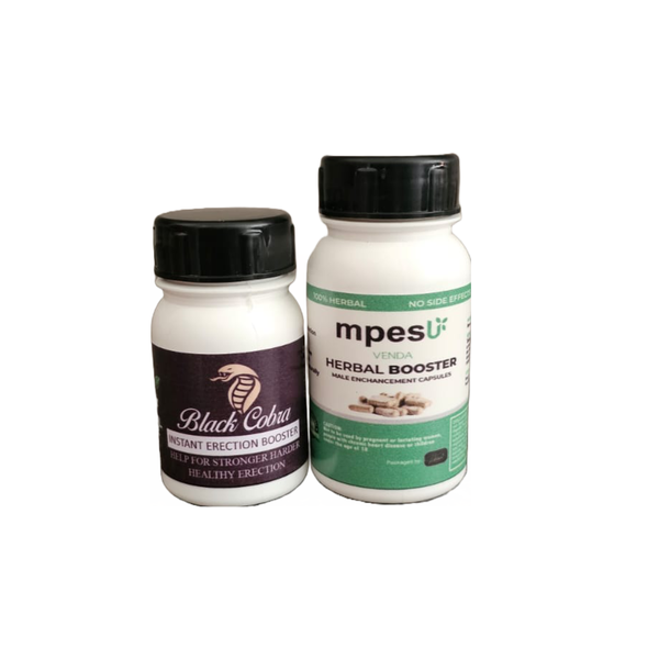 Mpesu Herbal Booster Capsules and Black Cobra Pills for Stronger Erection