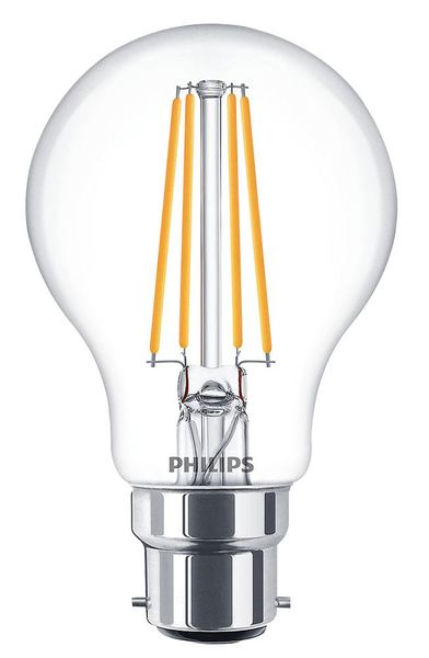 Philips Lighting (929001332702) LED Light Bulb, Filament GLS, BA22d / BC