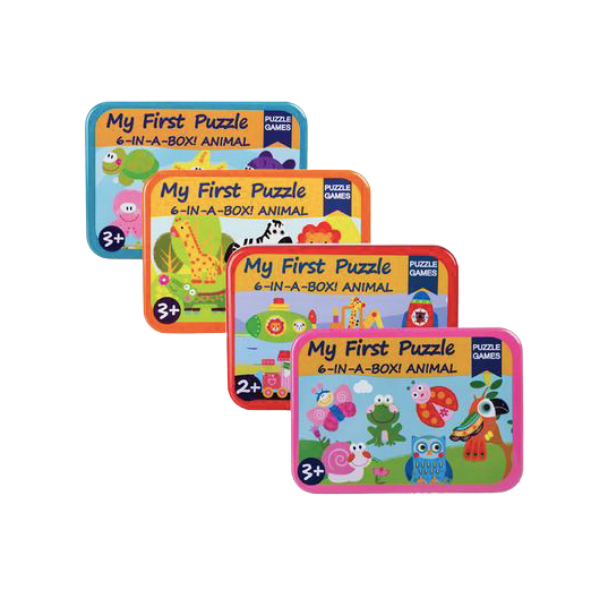 Puzzle Games - Assorted My First Animal Puzzle Box - Pack Of 4