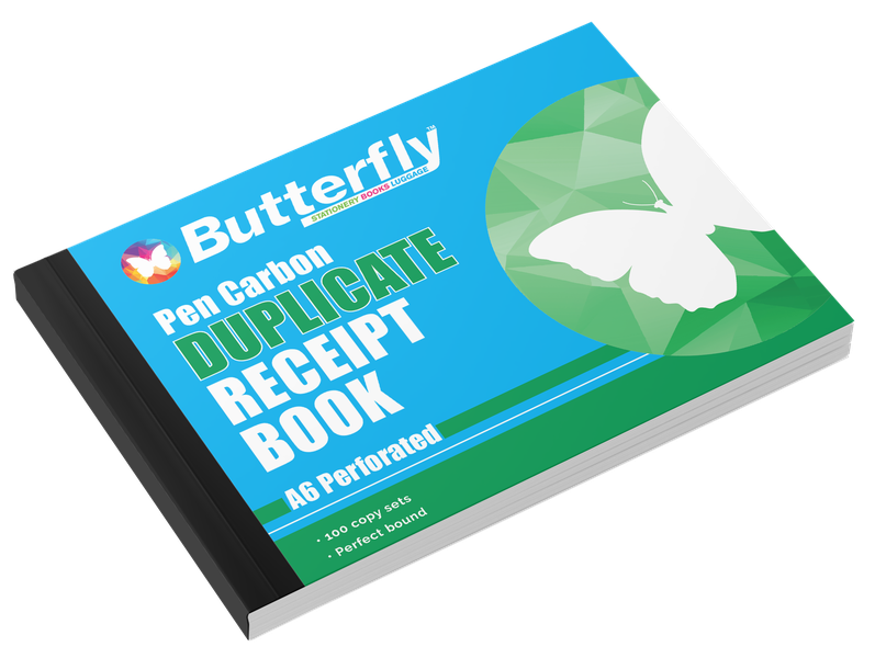 Butterfly A6 Duplicate Book - Cash Receipt 100 Sheets