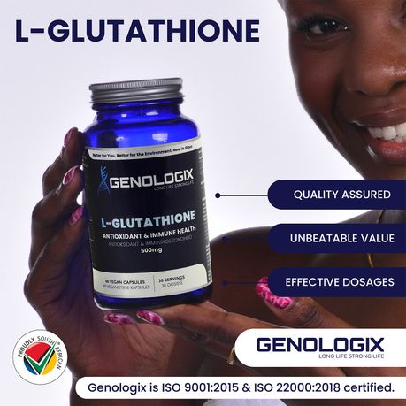 genologix l glutathione Genologix - L-Glutathione 500mg 30-Day Serving (60 Caps) | Highest Purity |  Shop Today. Get it Tomorrow!