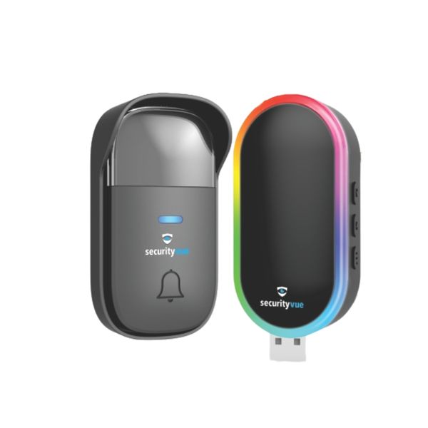 Securityvue - Wireless USB Door Chime - Black