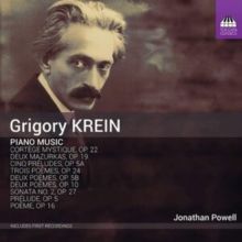 Grigory Krein: Piano Music (CD / Album)