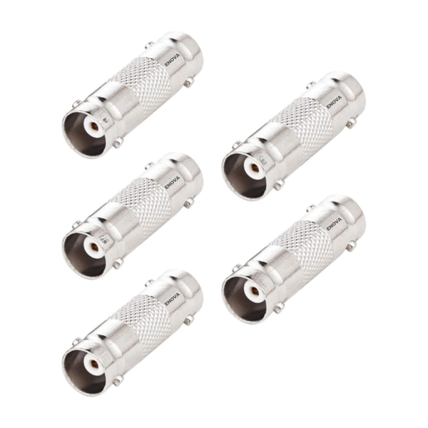 Enova BNC Female to Female Coupler Video Cable Connector - 5-Pack