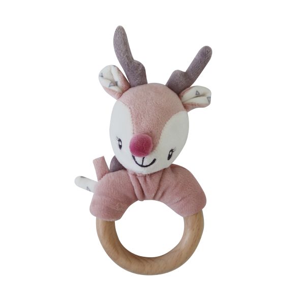 Back To Nature Wood Ring Rattle