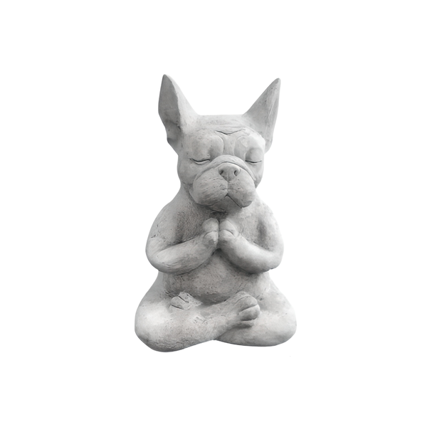 Meditating Dog Statue - Resin Garden Decorative Piece