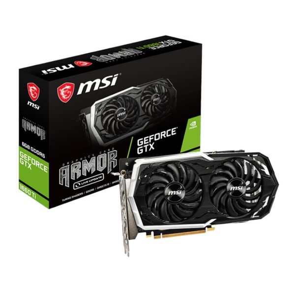 MSI Nvidia GeForce GTX 1660 Ti ARMOR 6G OC Graphics Card